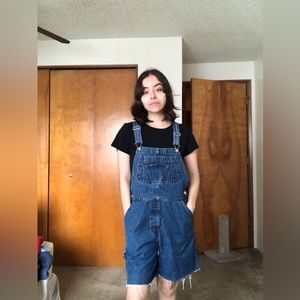 SOLD Vintage Northwest Blue Short Overalls
